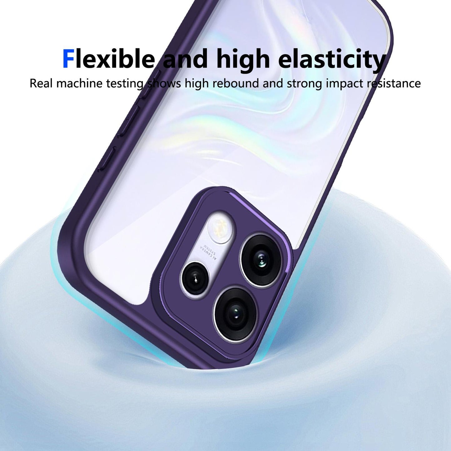 For OPPO Reno16 / Reno16 Pro 5G Global Matte PC Skin-feel Shockproof Phone Case(Purple)