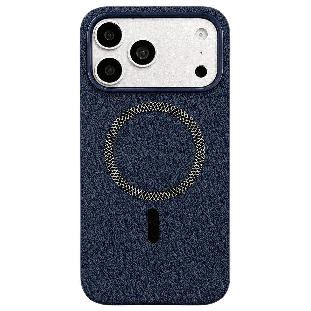 For iPhone 18 Pro Max / 17 Pro Max Acrylic Hybrid TPU Rhombus Texture Magnetic Phone Case - Blue - EDA010014901A