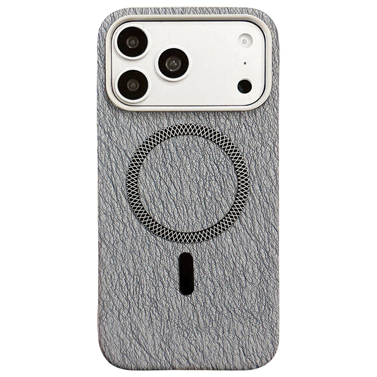 For iPhone 18 Pro Max / 17 Pro Max Acrylic Hybrid TPU Rhombus Texture Magnetic Phone Case - Grey - EDA010014901E