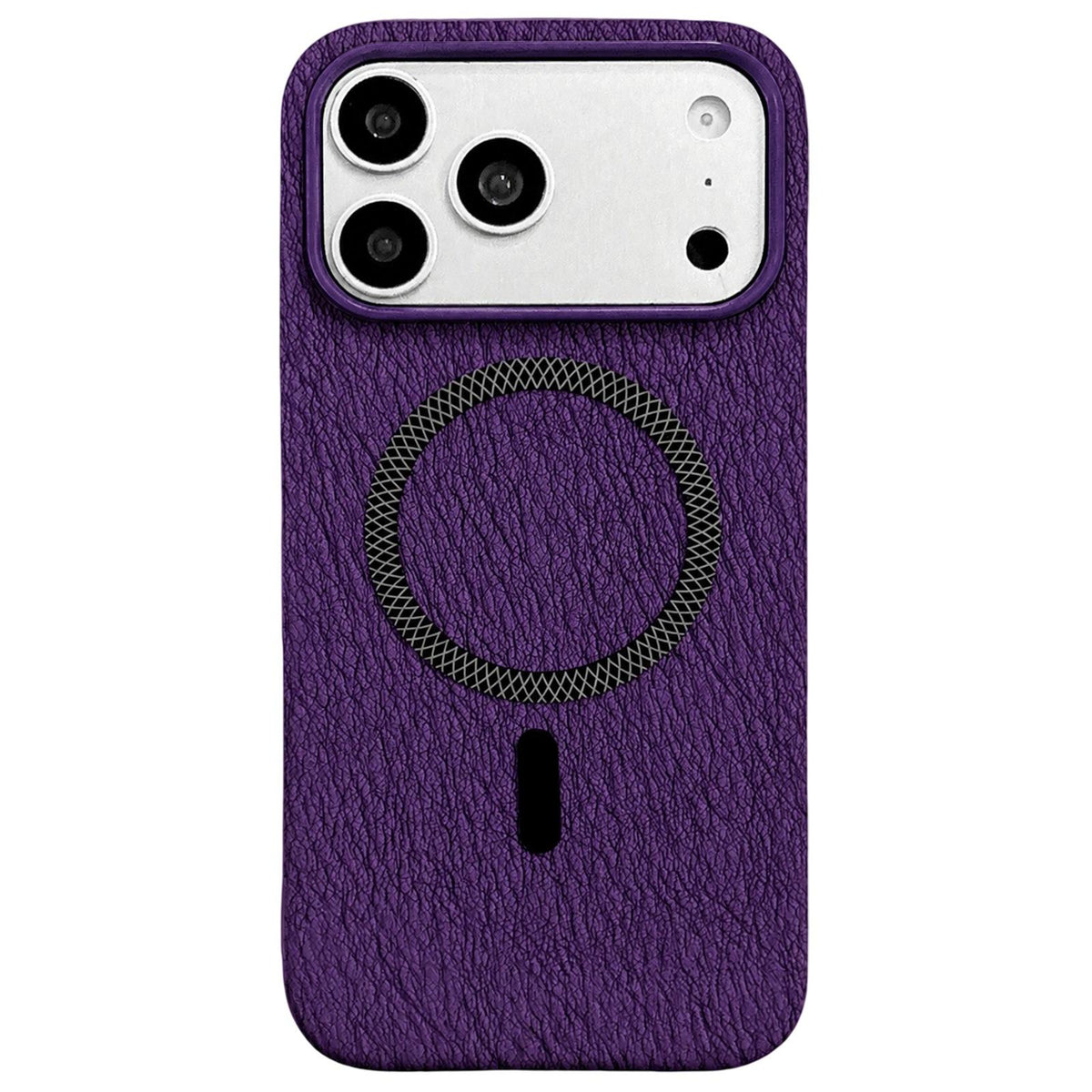 For iPhone 18 Pro Max / 17 Pro Max Acrylic Hybrid TPU Rhombus Texture Magnetic Phone Case - Purple - EDA010014901F
