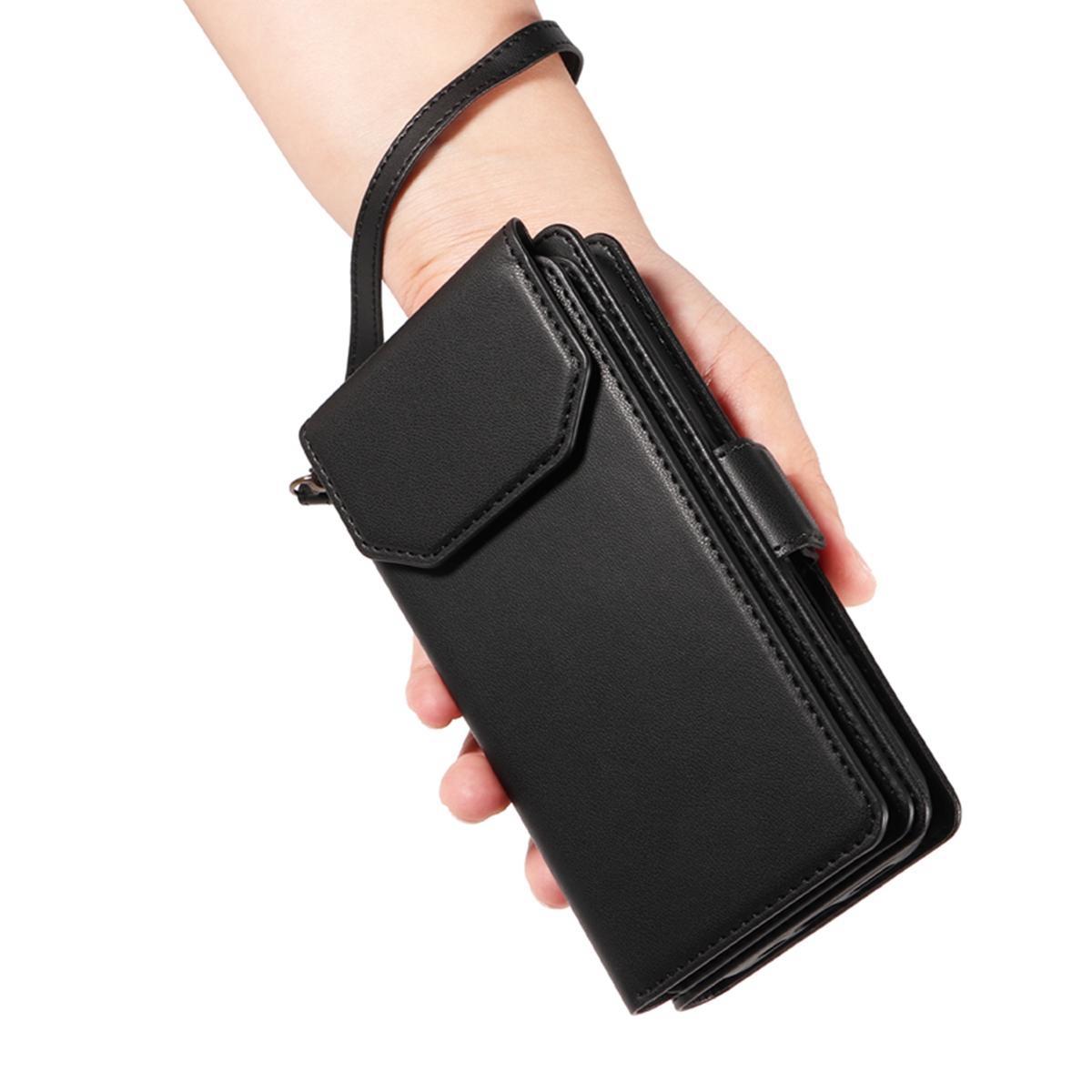 For Redmi Note 17 Pro+ 5G Global 163mm Multi Card Wallet Leather Phone Case with Strap(Black)