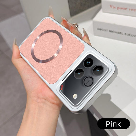 For Honor Win 5G Lambskin Series Magnetic Skin Feel Phone Case(Pink)