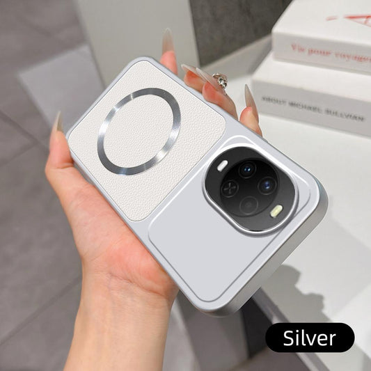 For Huawei nova 15 Lambskin Series Magnetic Skin Feel Phone Case(Silver)