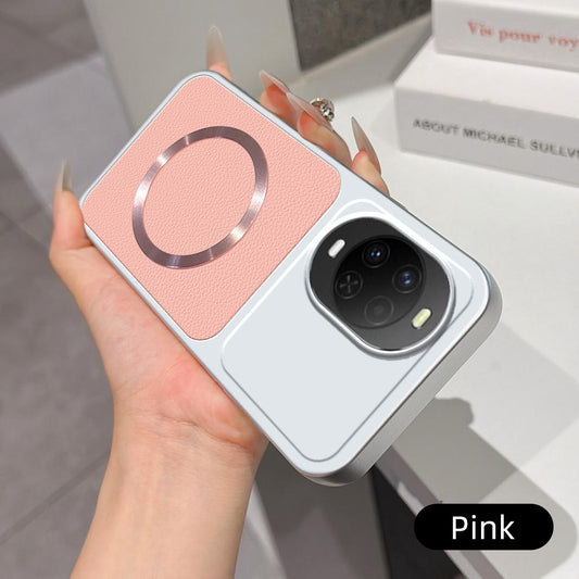 For Huawei nova 15 Lambskin Series Magnetic Skin Feel Phone Case(Pink)