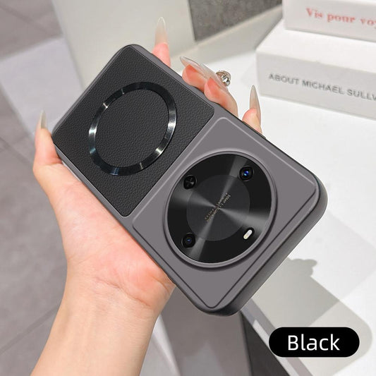 For Huawei Maimang 30 Lambskin Series Magnetic Skin Feel Phone Case(Black)