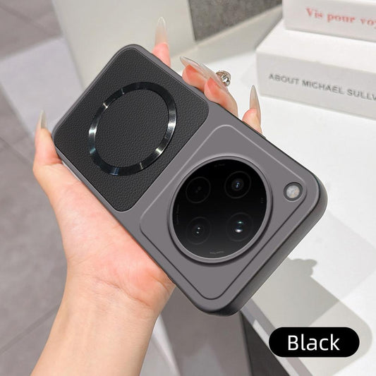 For OPPO Find X8 Lambskin Series Magnetic Skin Feel Phone Case(Black)
