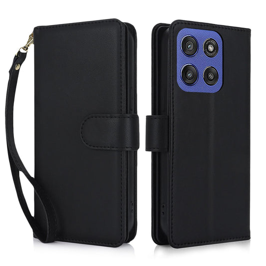 For Motorola Moto G Stylus 2025 / Edge 60 Stylus Multi-Card Wallet RFID Leather Phone Case(Black)