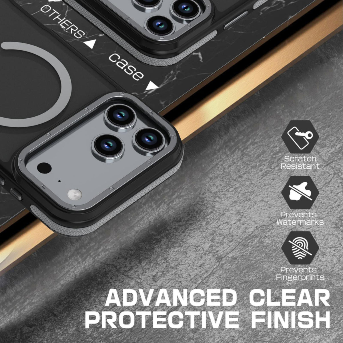 For iPhone 18 Pro Dual Color Skin Feel Magnetic Phone Case - Grey - EDA010108802B