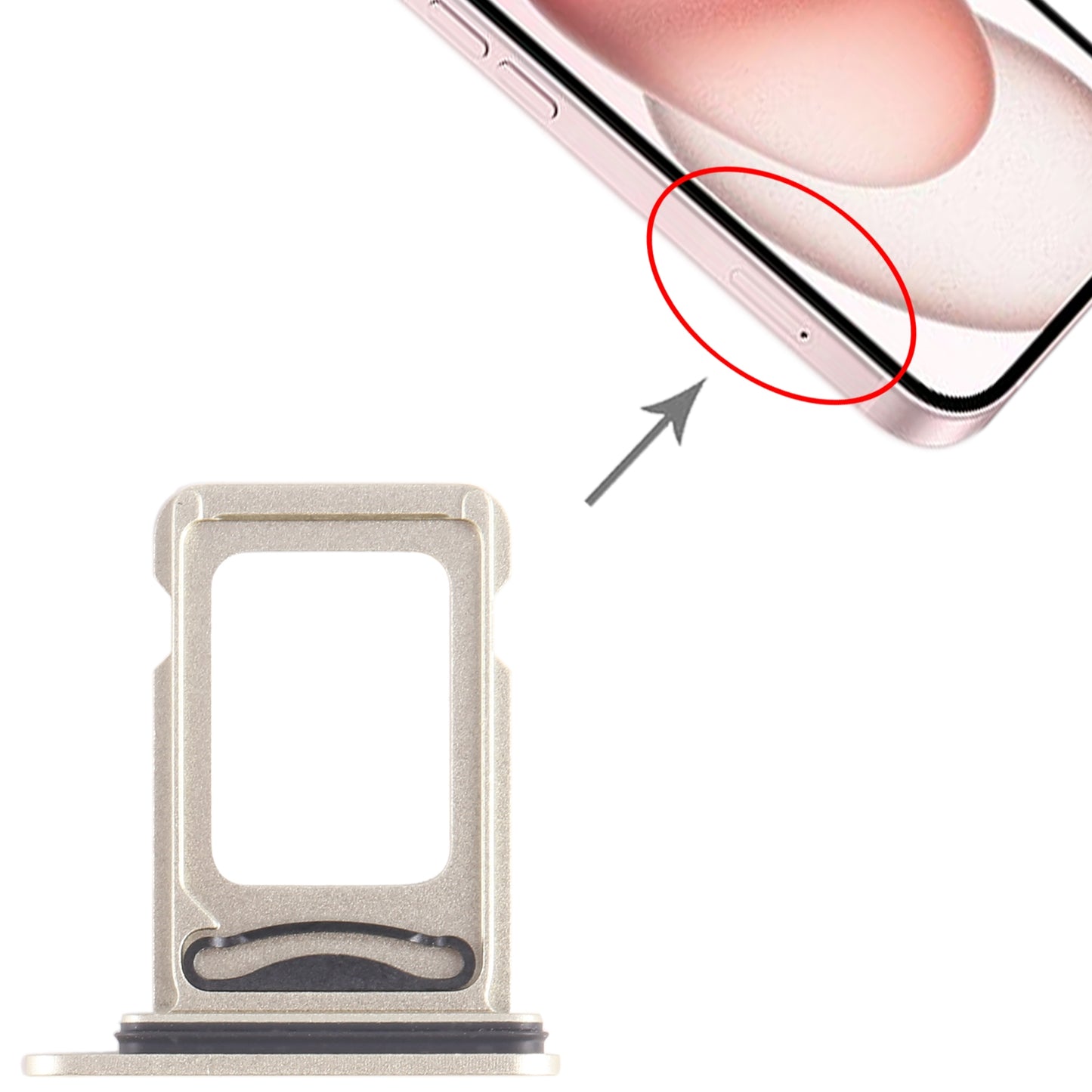 For iPhone 15 Plus SIM + SIM Card Tray (Yellow)