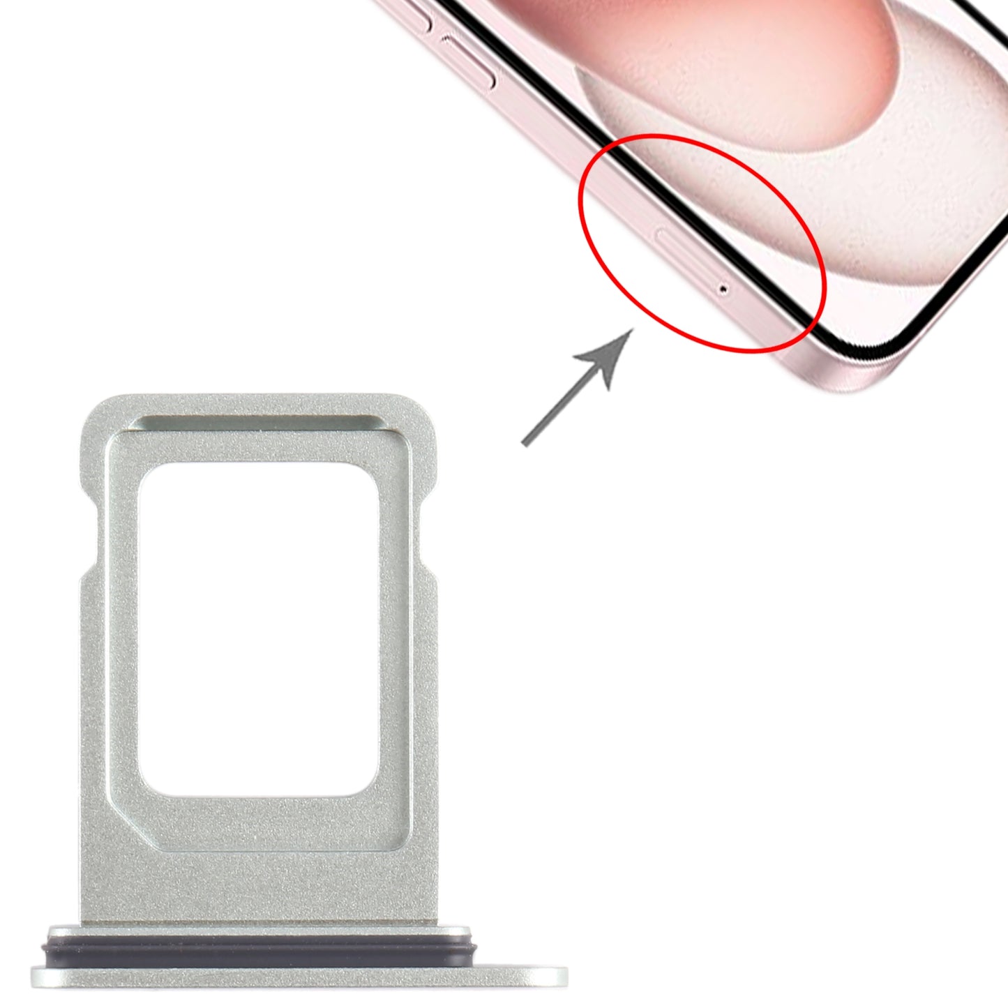 For iPhone 15 SIM Card Tray (Green)