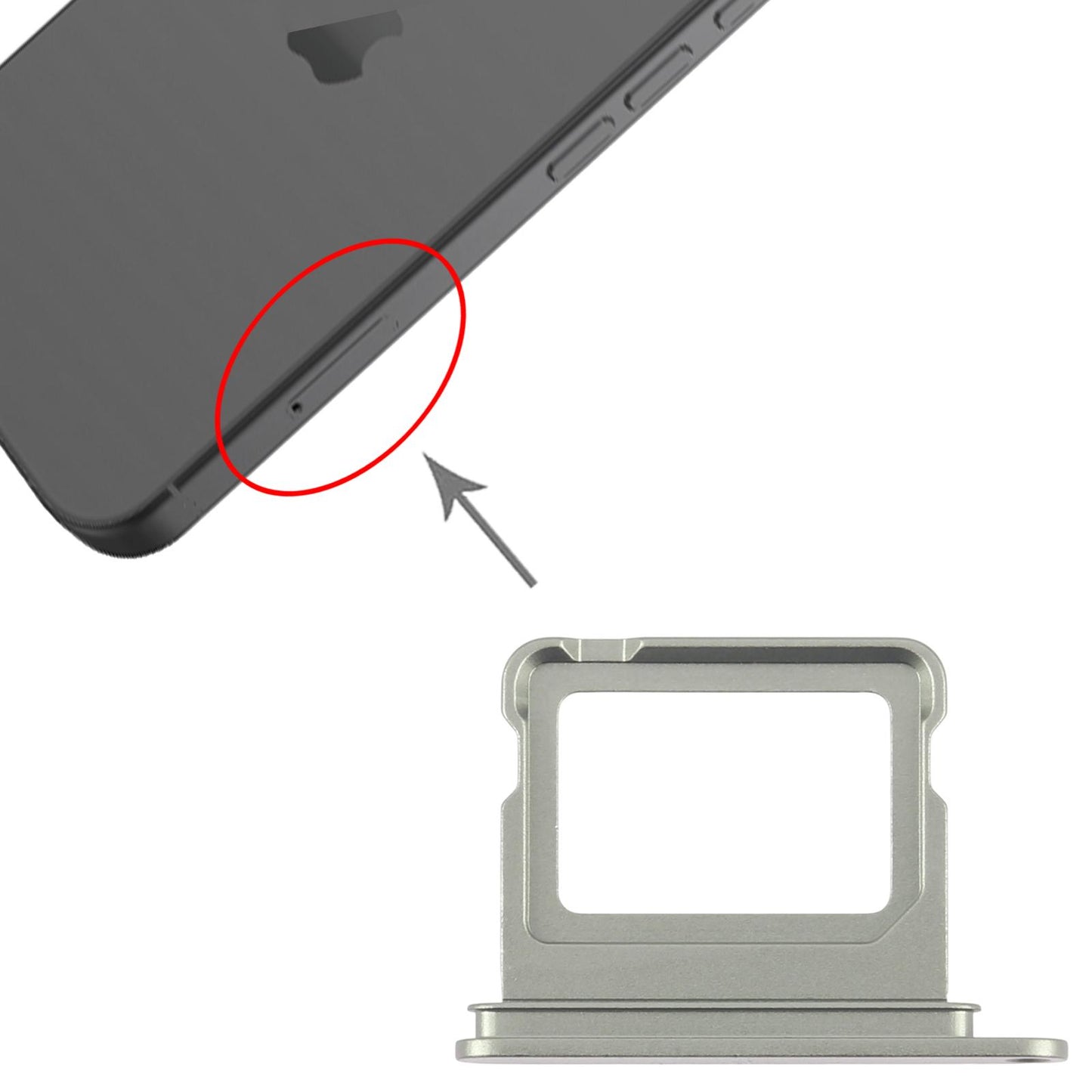 For iPhone 17 SIM Card Tray (Green)