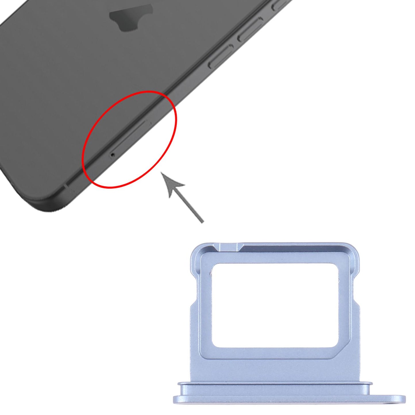 For iPhone 17 SIM Card Tray (Blue)