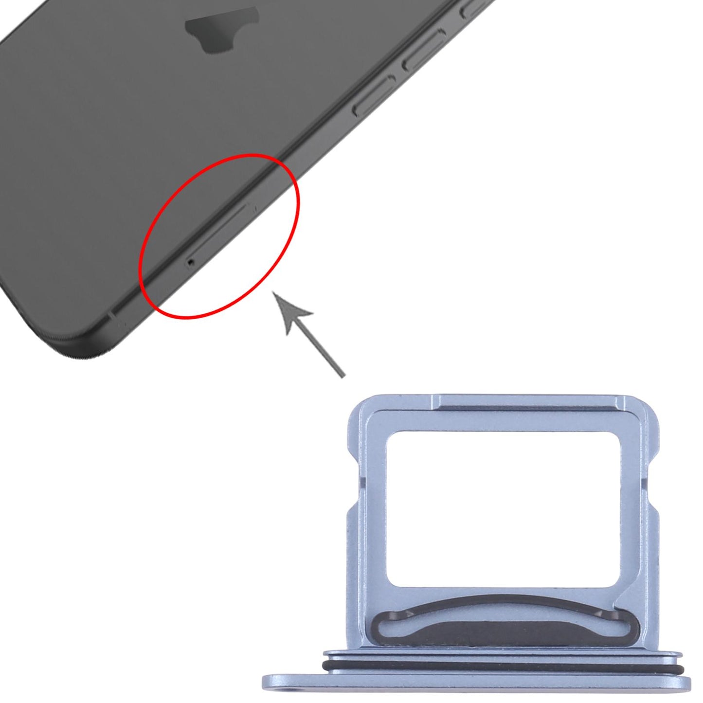 For iPhone 17 SIM + SIM Card Tray (Blue)