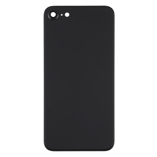Glass Battery Back Cover with Camera Lens Frame for iPhone SE 2020(Black)