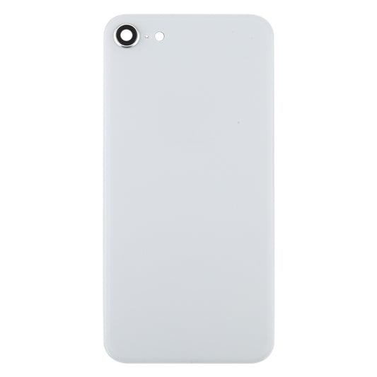 Glass Battery Back Cover with Camera Lens Frame for iPhone SE 2020(White)