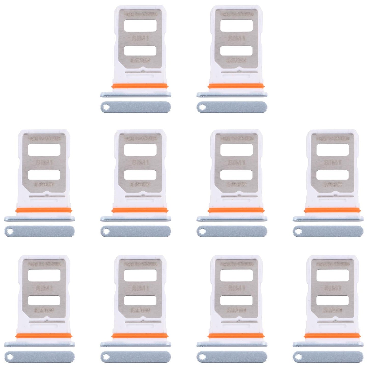 For Xiaomi Redmi Turbo 4 10pcs Original SIM Card Tray + SIM Card Tray (Blue)