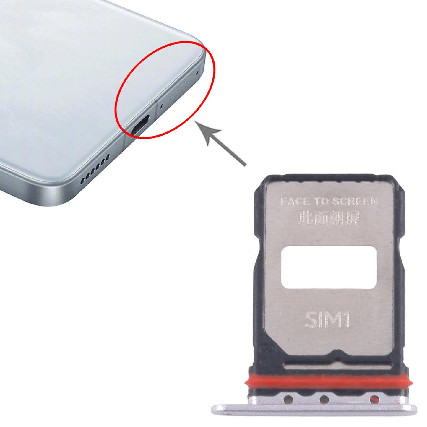 For Xiaomi Redmi K80 10pcs Original SIM Card Tray + SIM Card Tray (Gold)