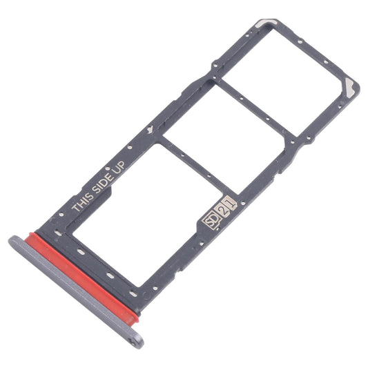 For Motorola Moto E40 10pcs Original SIM Card Tray + SIM Card Tray + Micro SD Card Tray (Grey)