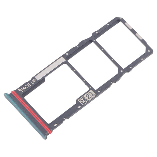 For Motorola Moto G04 10pcs Original SIM Card Tray + SIM Card Tray + Micro SD Card Tray (Green)
