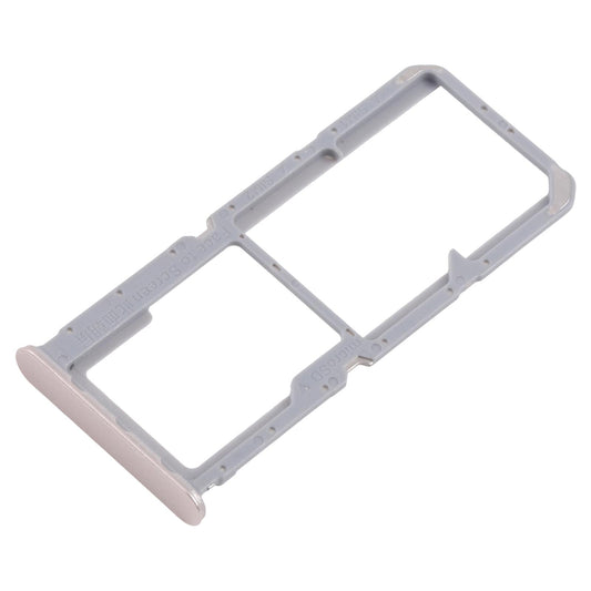 For OPPO Reno7 4G CPH2363 10pcs Original SIM Card Tray + SIM Card Tray + Micro SD Card Tray (Gold)