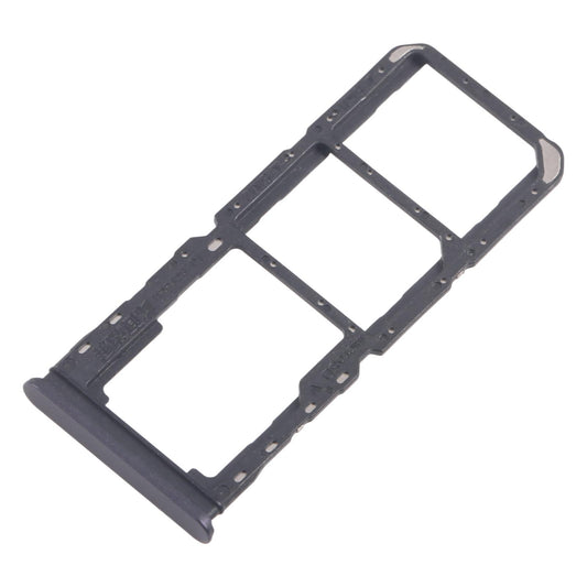 For Realme 11x 5G RMX3785 10pcs Original SIM Card Tray + SIM Card Tray + Micro SD Card Tray (Black)