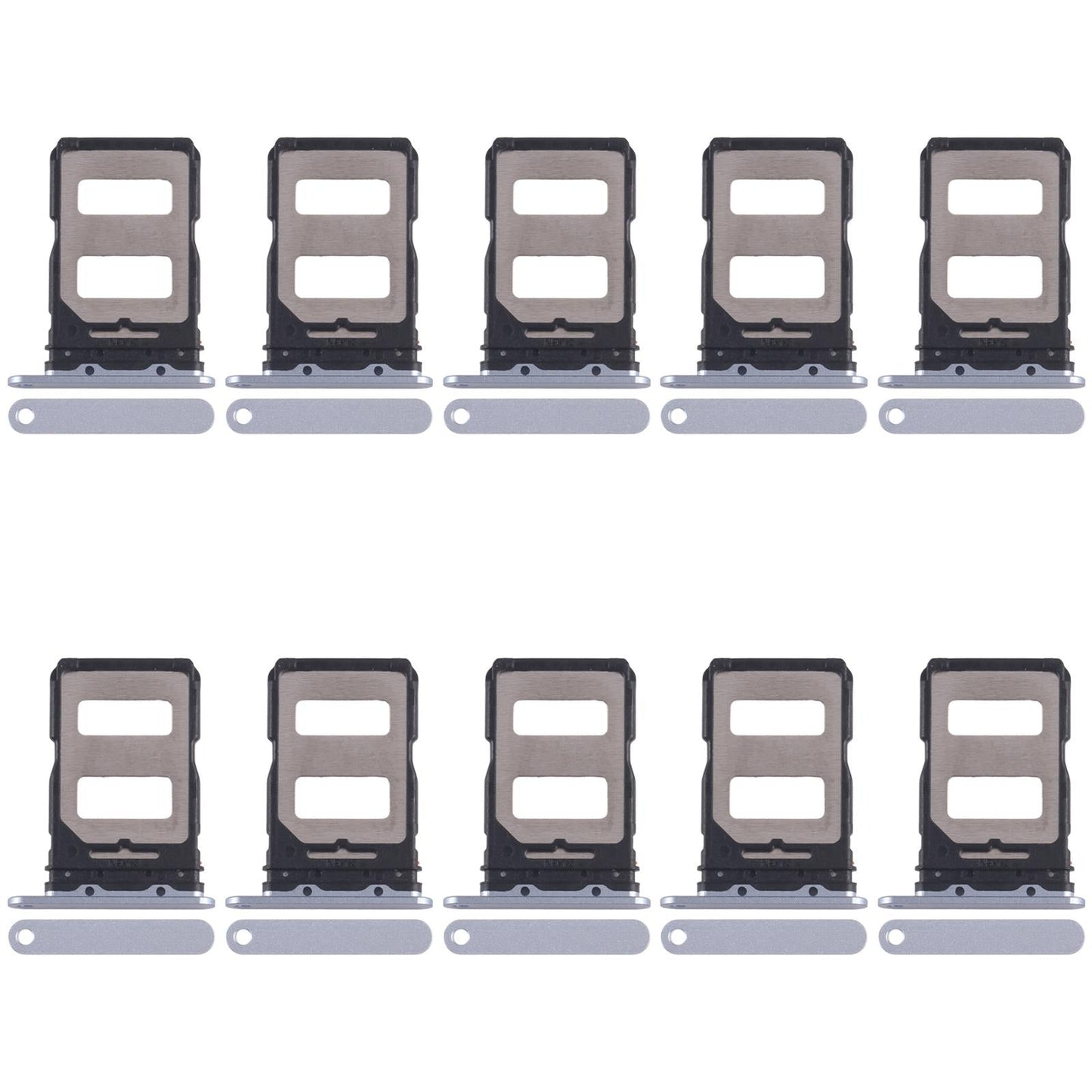 For Xiaomi Civi 4 Pro 10pcs SIM Card Tray + SIM Card Tray (Blue)