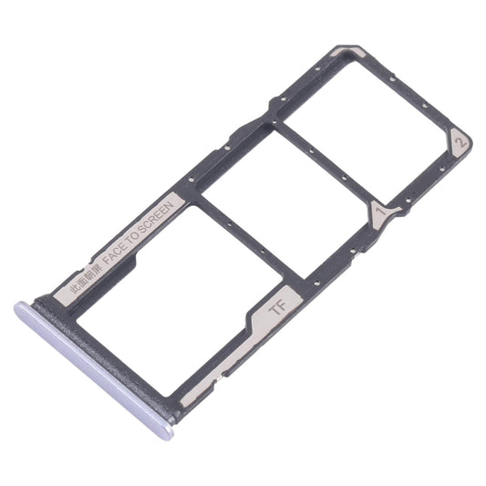 For Xiaomi Redmi 14C 5G 10pcs SIM Card Tray + SIM Card Tray + Micro SD Card Tray (Purple)