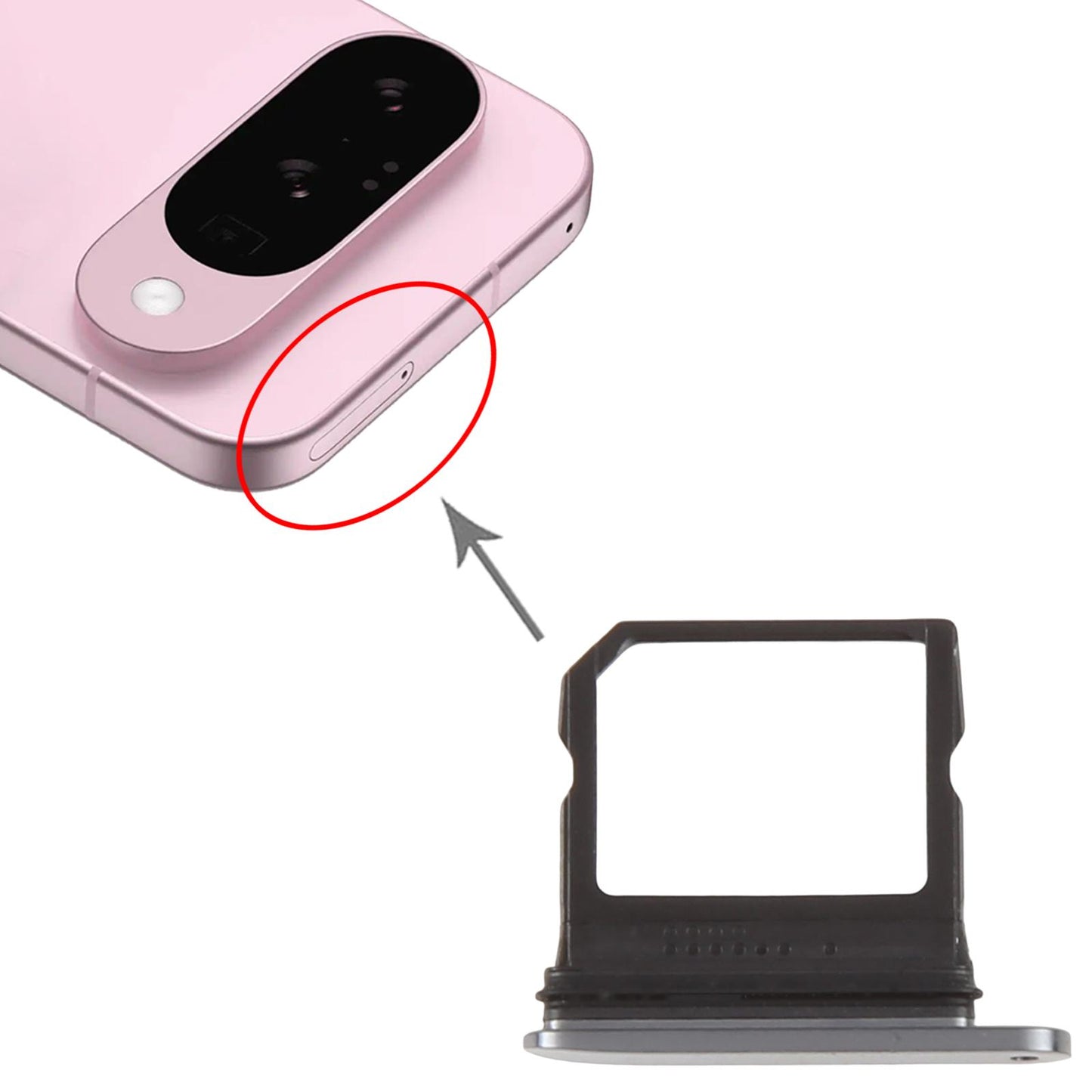 For Google Pixel 10 Pro SIM Card Tray (Black)