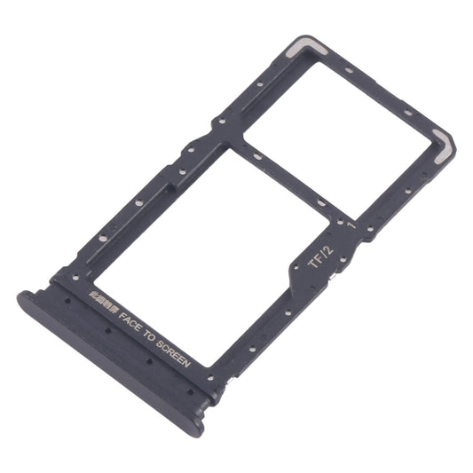 For Xiaomi Redmi 15 5G 10pcs SIM Card Tray + SIM Card Tray / Micro SD Card Tray (Black)