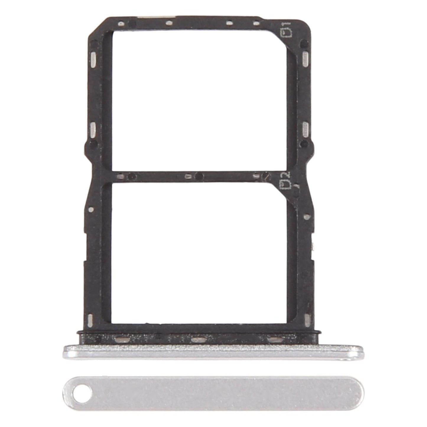 For ZTE Blade A75 5G Z2357N SIM Card Tray + SIM Card Tray (Silver)