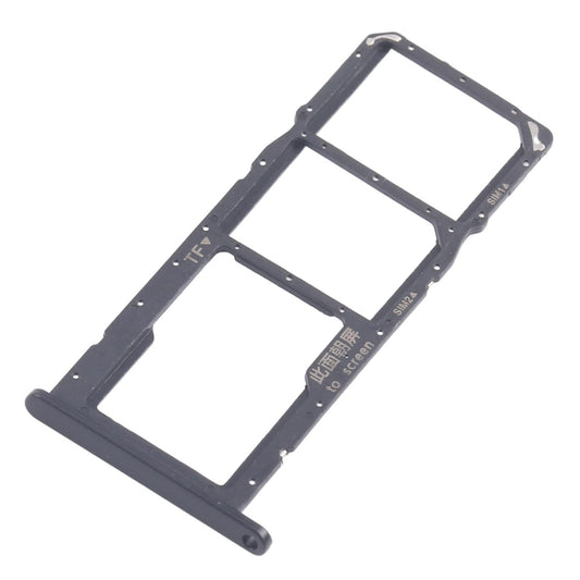 For Huawei Enjoy 20e 10pcs Original SIM Card Tray + SIM Card Tray + Micro SD Card Tray (Black)