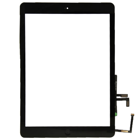 Controller Button + Home Key Button PCB Membrane Flex Cable + Touch Panel Installation Adhesive, Touch Panel for iPad Air / iPad 5(Black)