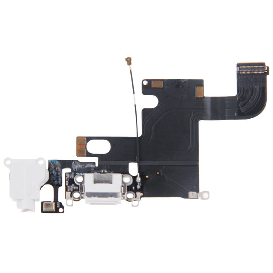 Charging Port Dock Connector Flex Cable for iPhone 6(White)