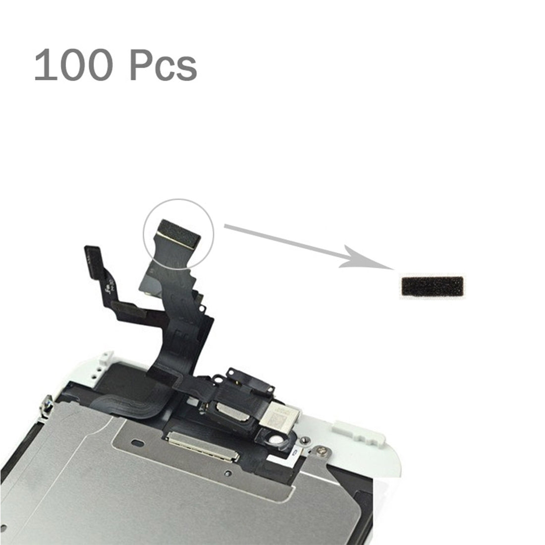 100 PCS for iPhone 6s LCD Screen Flex Cable Sponge Foam Slice Pads