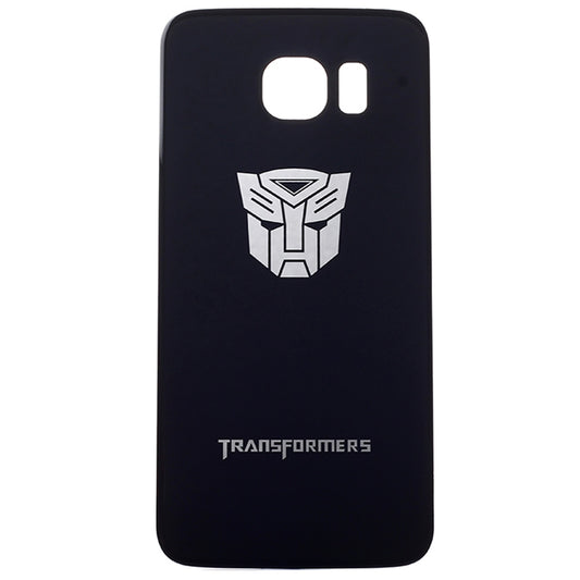 For Galaxy S6 Trans Formers Pattern Battery Back Cover (Black)