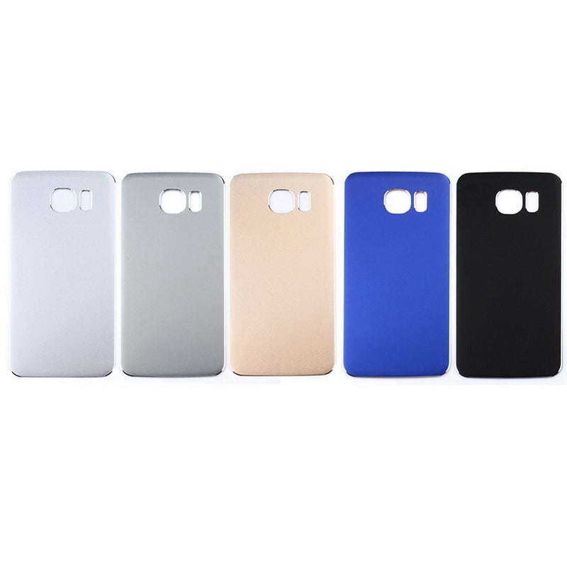For Galaxy S6 Matte Metal Battery Back Cover (Dark Blue)