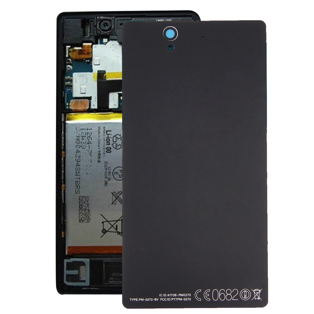 Aluminium Battery Back Cover for Sony Xperia Z / L36h(Black)