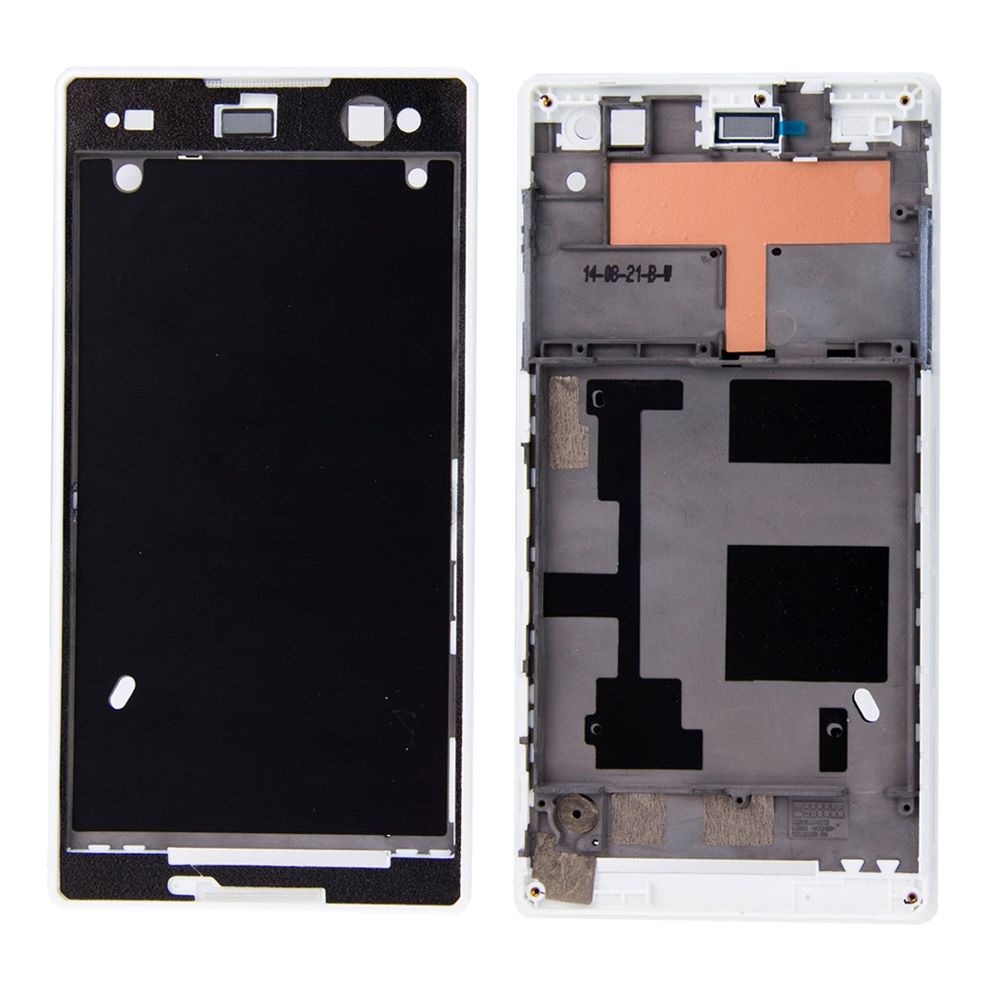 Front Housing with Adhesive for Sony Xperia C3(White)