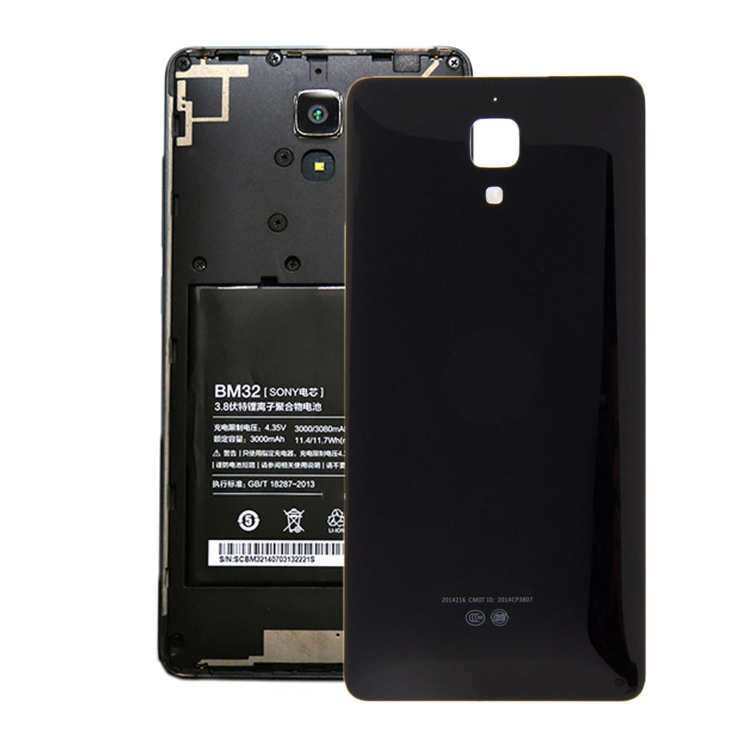 Battery Back Cover for Xiaomi Mi 4(Black)