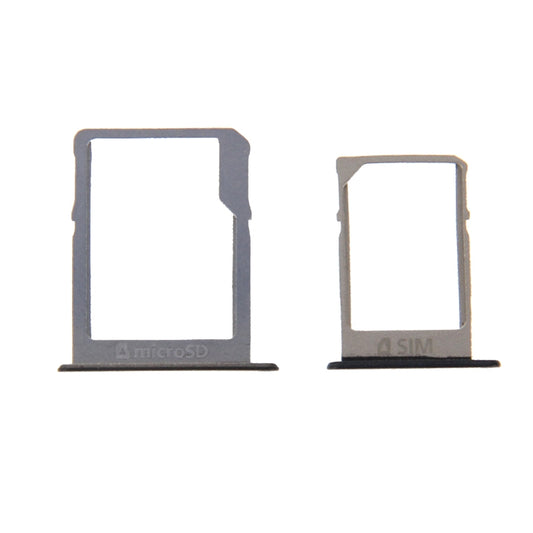 For Galaxy A3 / A300 & A5 / A500 & A7 / A700 SIM Card Tray & Micro SD Card Tray (Black)