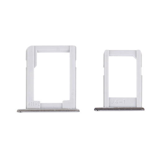 For Galaxy E5 (Dual SIM Version) SIM Card Tray + Micro SD / SIM Card Tray (Silver)