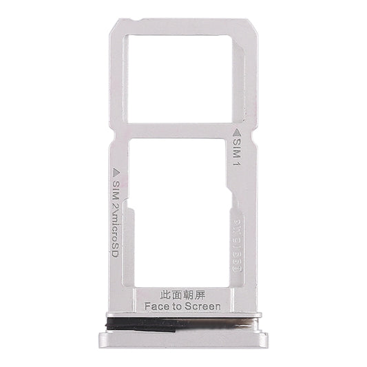 For OPPO R15 SIM Card Tray + SIM Card Tray / Micro SD Card Tray (Silver)