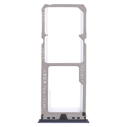 For OPPO A79 2 x SIM Card Tray + Micro SD Card Tray (Blue)