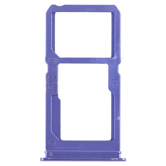 For Vivo X21i SIM Card Tray + SIM Card Tray / Micro SD Card Tray (Blue)