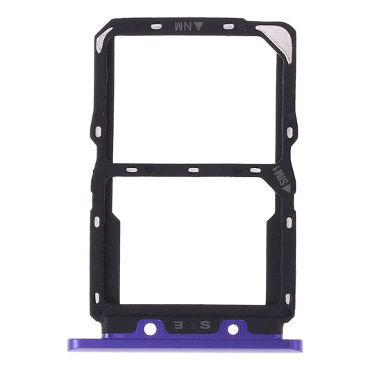 SIM Card Tray + NM Card Tray for Huawei Nova 5(Purple)