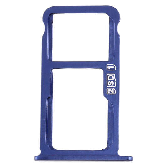 SIM Card Tray + SIM Card Tray / Micro SD Card Tray for Nokia X7 / 8.1 / 7.1 Plus / TA-1131(Blue)