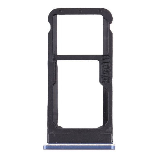 SIM Card Tray + SIM Card Tray / Micro SD Card Tray for Nokia 6.1 / 6 (2018) / TA-1043 TA-1045 TA-1050 TA-1054 TA-1068 (Blue)