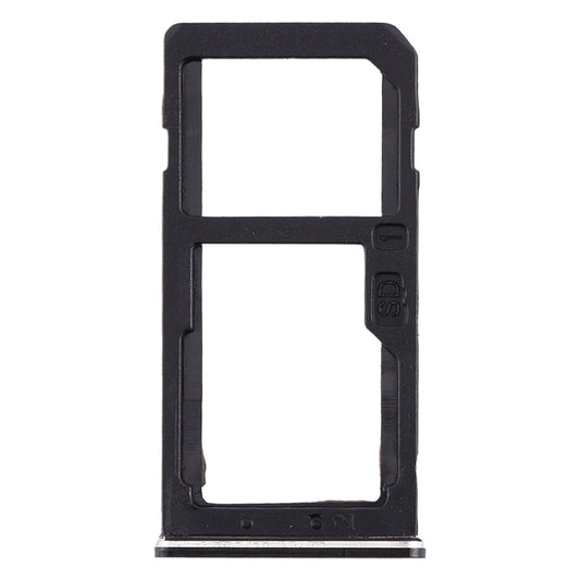 SIM Card Tray + SIM Card Tray / Micro SD Card Tray for Nokia 6 TA-1000 TA-1003 TA-1021 TA-1025 TA-1033 TA-1039 (Black)