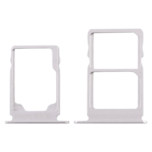 SIM Card Tray + SIM Card Tray + Micro SD Card Tray for Nokia 3.1 TA-1049 TA-1057 TA-1063 TA-1070 (White)