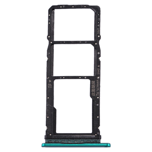 SIM Card Tray + SIM Card Tray + Micro SD Card Tray for Huawei P40 Lite E / Enjoy 10(Green)
